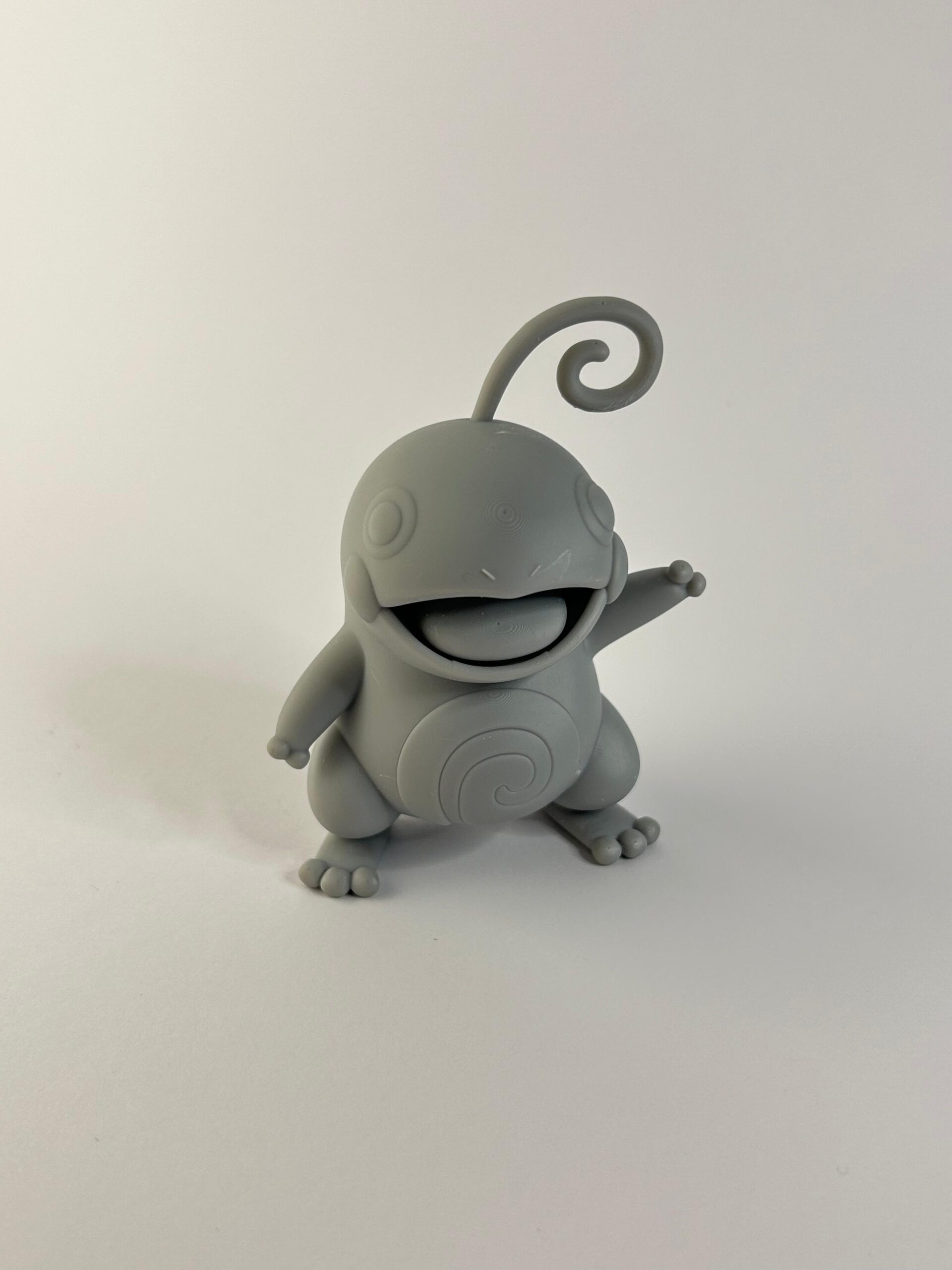 Custom 3D printed resin figure, front view