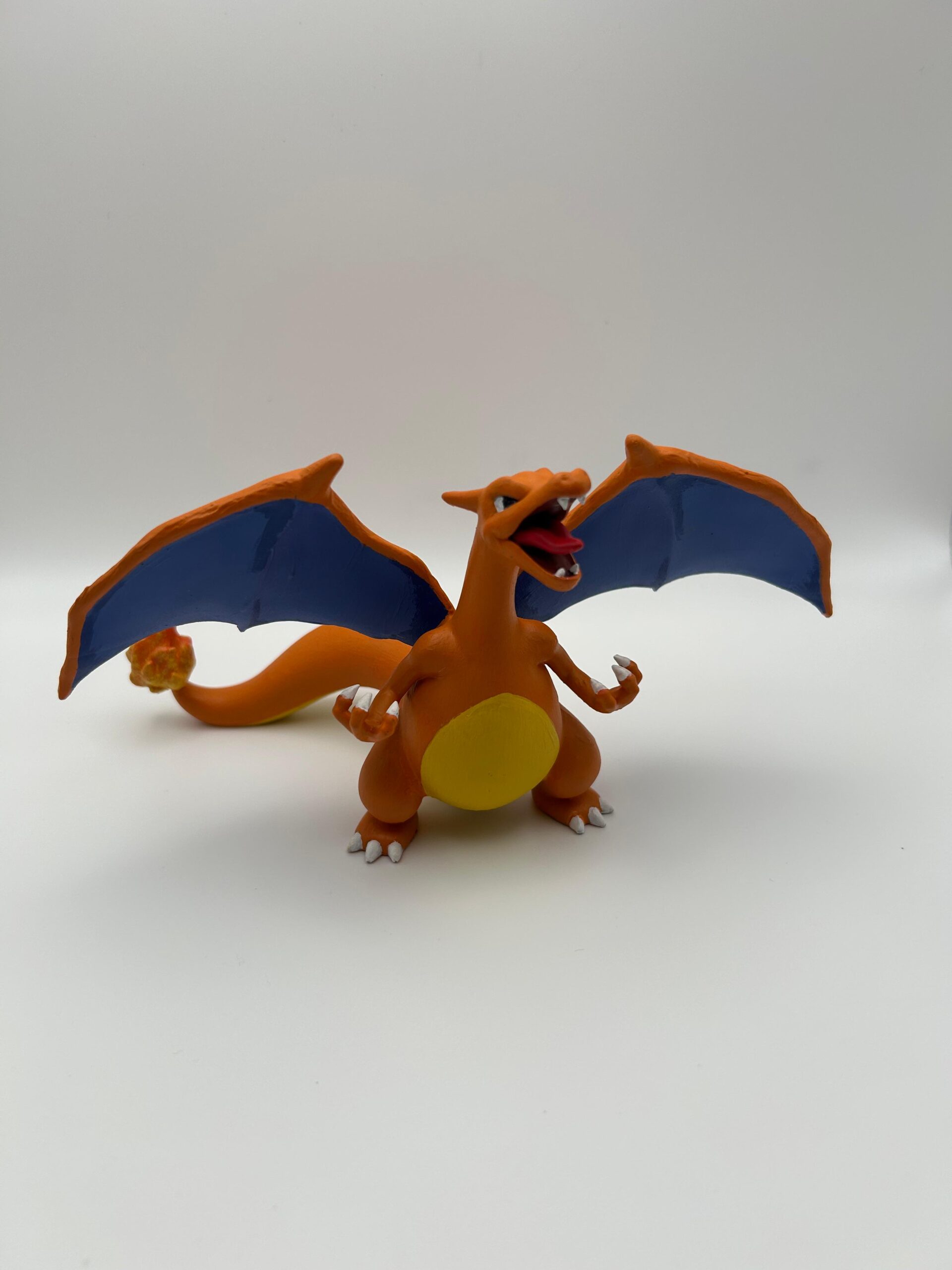 Custom 3D printed resin figure, front view