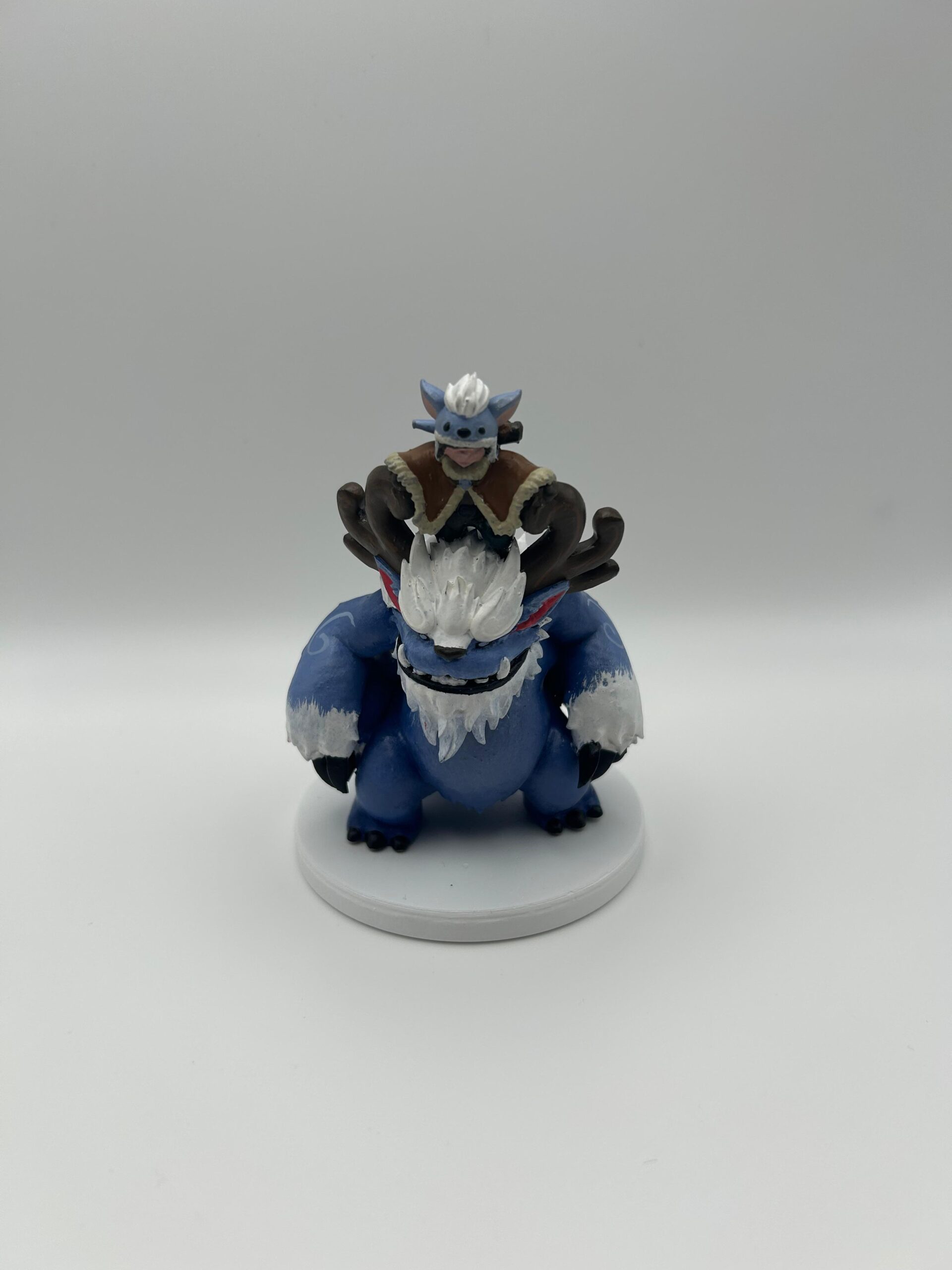 Custom 3D printed resin model, front view