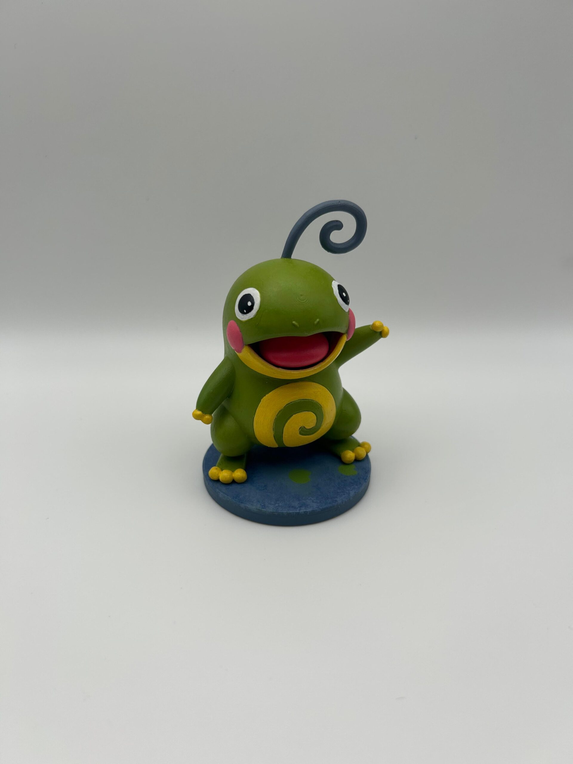 Custom 3D printed resin figure, front view
