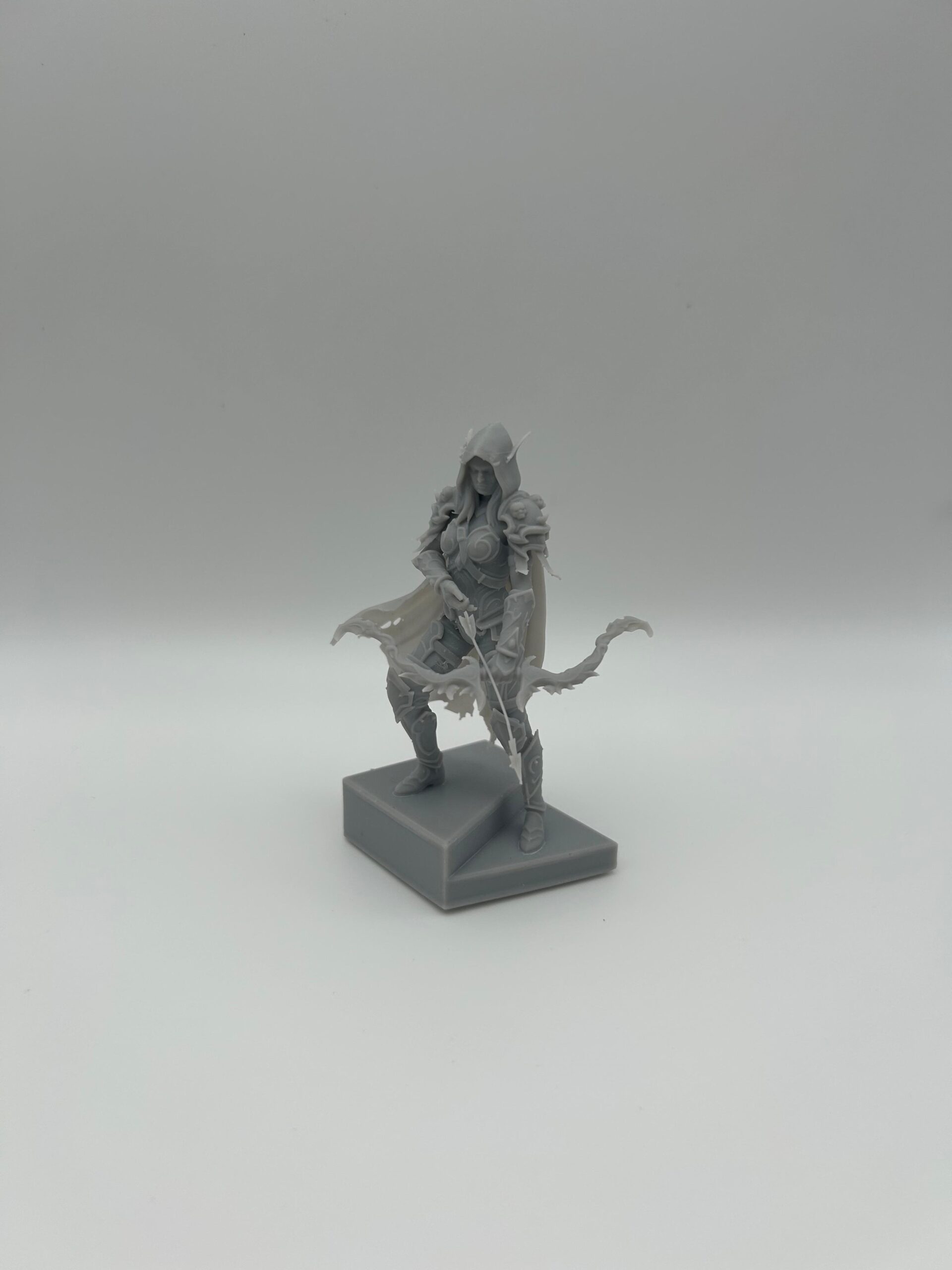 Highly detailed fantasy resin figure, archer